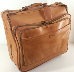 leather rolling garment bag