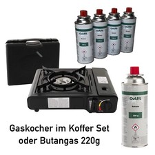 Gaskocher im Koffer Set Campingkocher Piezo-Z...