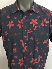 Levis Mens Fits like Large Slim (Marked  XL) Flowers Shirt 46/47