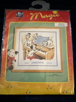 Vervaco Disney Magic 101 Dalmatiner s Piano Counted Cross Stitch Kit 