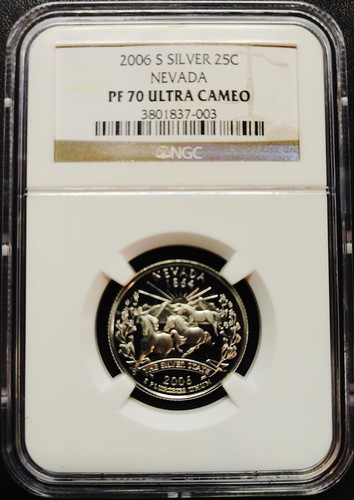 USA 2006-S Silver Proof Statehood Quarter Set NGC PF70UC - Picture 4 of 7