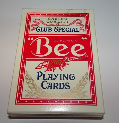 Vintage Bee Club Special No 92 The Plaza Casino Playing Cards Las Vegas Red