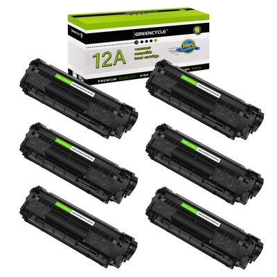 1-6PK Toner Cartridge Fit for HP 12A Q2612A Laserjet 1010 1012 1018 1020 Printer