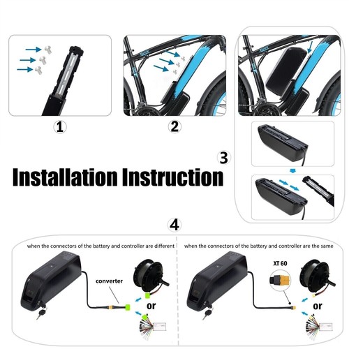 52V 48V 36V Lithium Battery for 200W-1800W Ebike Electric Bicycle 10AH/15AH/20AH - Picture 7 of 41