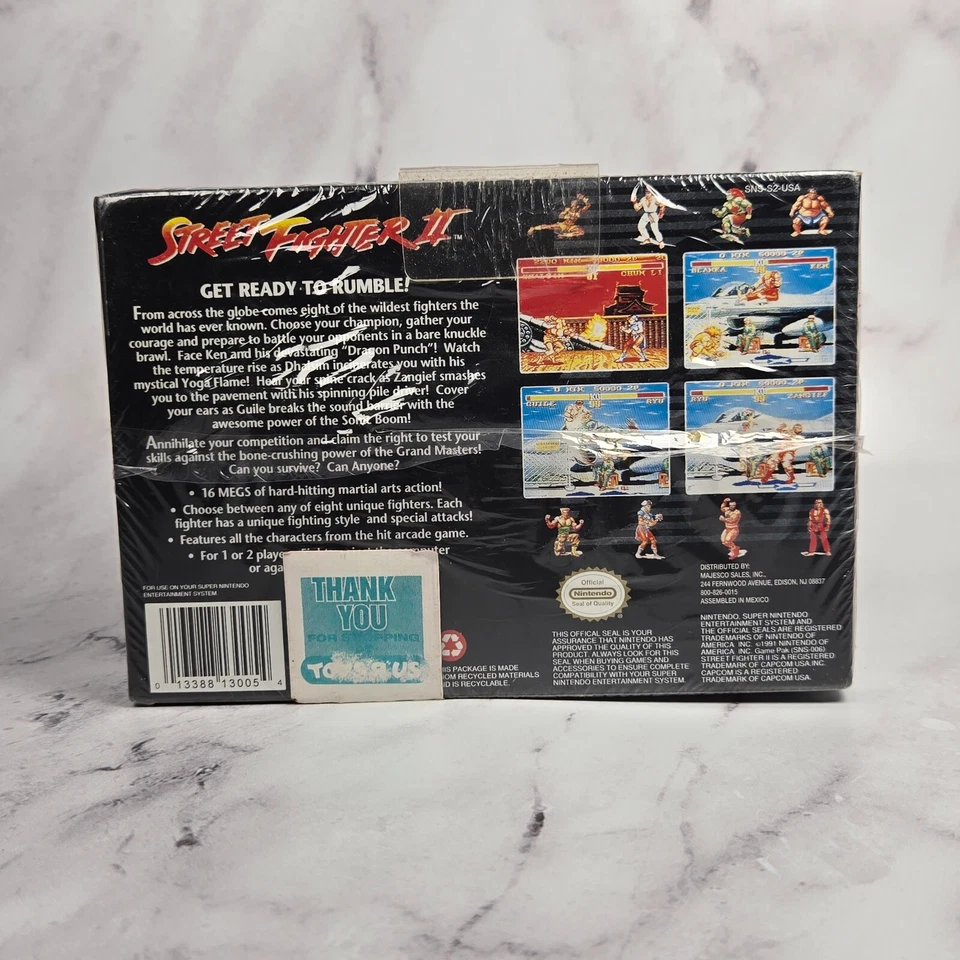 Street Fighter II: The World Warrior Super Nintendo SNES Sealed Brand New - Image 2 of 4