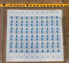 Planche Timbre N° 1820 50 Timbres 1974 70 C. Aigrette Garzette Protection Nature