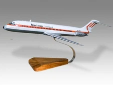 McDonnell Douglas DC-9 Martinair Desk Wood Airplane New Model Large Scale 1/100