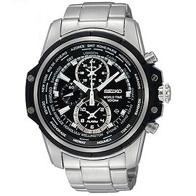 Seiko Criteria World Timer Alarm Multi-Function Men's Watch SPL041P1