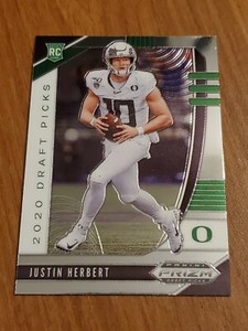 2020 Panini Prizm Draft Justin Herbert RC Oregon Ducks