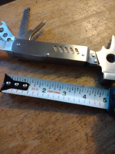 Multi Tool, Handy Carry, Pocket Sized, All Stainless Steel, Hammer, Camp, Work