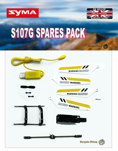SYMA S107G RC helicopter Replacement Spare Parts - red or yellow blades - Picture 29 of 36