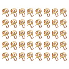 60pcs Spring Band Type Hose Clamps 9mm Silicone Vacuum Pipe Clip, Colorful