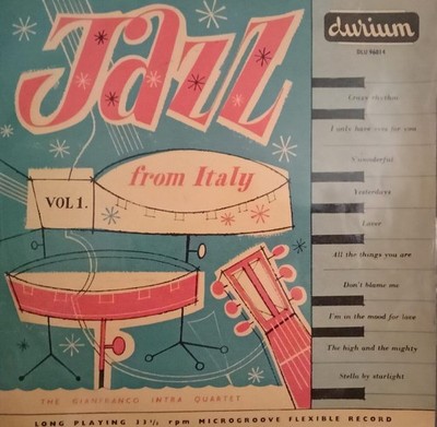 LP RARE 33 1/2 JAZZ FROM ITALY DURIUM DLU 96014 G.INTRA QUARTET