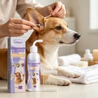 Pet Ear Rinse Cleaner Drops For Dogs Cats Clears Earwax And Eliminates Odors