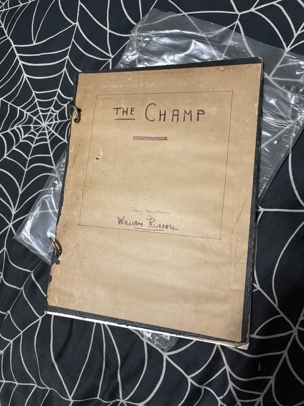 The Champ 1931 King Vidor Wallace Beery Handmade Script-Photoplay 1 Of a Kind?!
