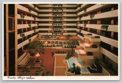 Centre Plaza Holiday Inn Fresno California Atrium Interior View Postcard