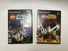 Lego Star Wars 1 & 2 Sony Playstation PS2 Set No Manual Tested