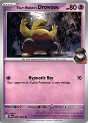 Team Rocket's Drowzee 079/182 Destined Rivals