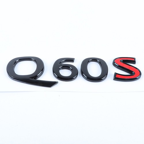 For infiniti Q60S Rear Trunk Lid Letter Badge Emblem Nameplate Sport Black Red - Bild 1 von 6