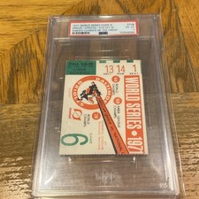 Psa 4 1971 WORLD SERIES GAME 6 ROBERTO CLEMENTE “THE THROW” & WS HR #1 TICKET