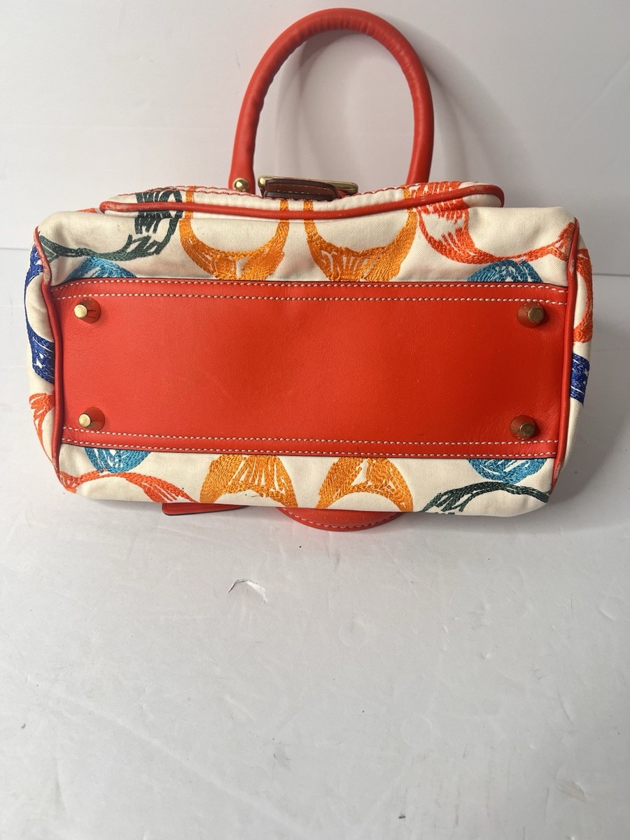 Y2K COACH SOHO Multi-Color Signature Mini Boston Bag White Canvas