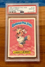 1985 GPK Garbage Pail Kids OS1 - Loony Lenny 17b Glossy - PSA 10 GEM MINT!