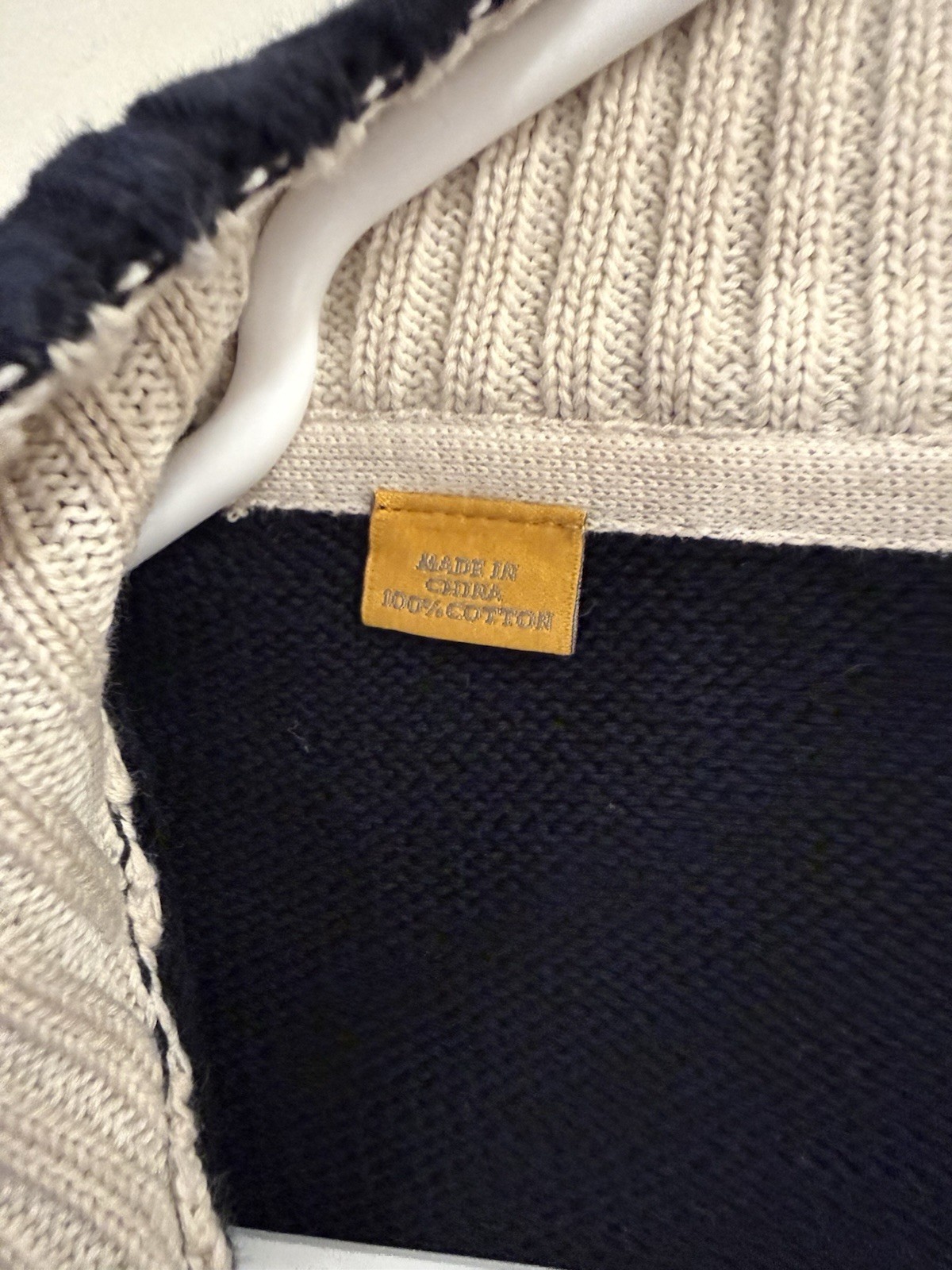 Robert Talbott  Carmel 1/4 Zip Pullover Sweater L… - image 7