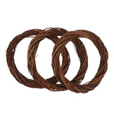  3 Pcs Rattan Wreath Christmas Garland for Weddings Vine DIY Branch