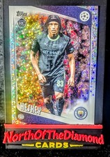 2025-26 Topps UCC Reigan Heskey RC Holo Refractor #142 Manchester City