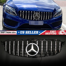 For Mercedes Benz C-class W205 Grill Front Grille C300 C43 2019-2021 Wled Star For Mercedes Benz C-class W205 Grill Front Grille C300 C43 2019-2021 Wled Star