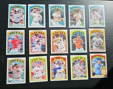 Lot Of 15 2013 Topps Mini Baseball Cards 1972 Design 