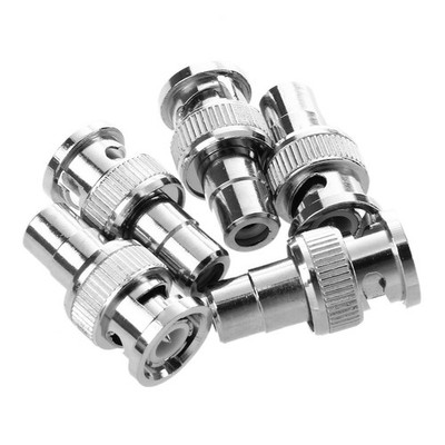 5 Stueck BNC-Stecker auf Cinch-Buchse  Koaxial Verbinder Fuer CCTV Video U4Y4