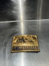 Caterpillar Belt Buckle Vintage - Bronze Colored