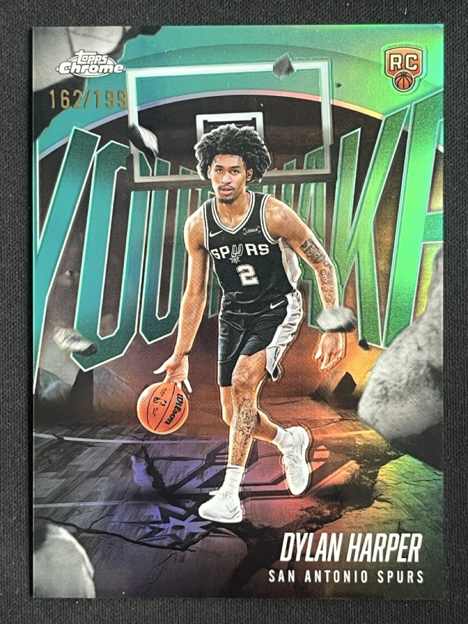 Dylan Harper 2025-26 Topps Chrome Youthquake Aqua Refractor RC /199 #YQ-2
