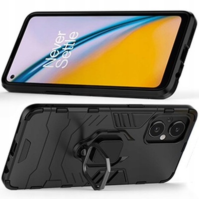 HURTEL RING ARMOR HYBRID CASE FÜR ONEPLUS NORD N20 5G SCHUTZHÜLLE MIT HALTER