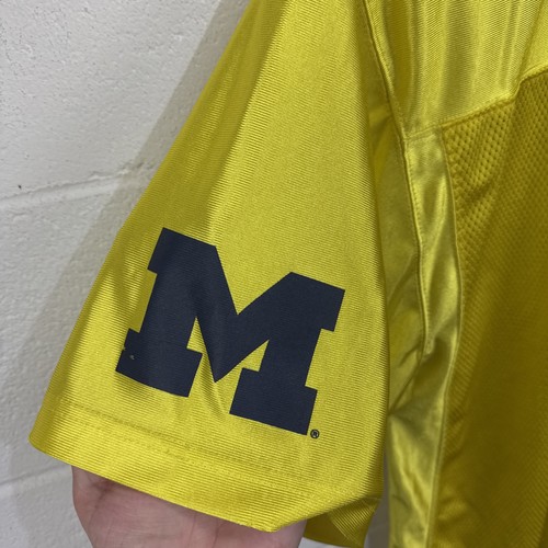 Maglia calcio Pro Edge Michigan Wolverines NCAA uomo mais taglia 2XL giallo 16 - Foto 8 di 19