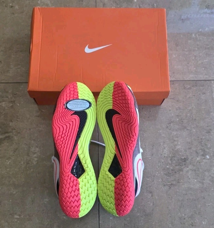 *NEW* Nike RAFA Court Air Zoom Vapor Cage 4 Hot Lime/Solar Red US Men's 9 *RARE* image 5