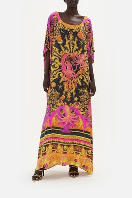 Camilla Octopia Luxe Round Neck Fully Embellished Kaftan One Size