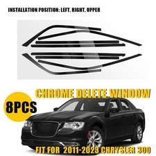 Chrome Delete Blackout Overlay For Chrysler 300 2011-2023 Window Trim Leftright Chrome Delete Blackout Overlay For Chrysler 300 2011-2023 Window Trim Leftright