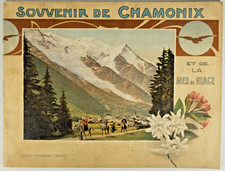 SOUVENIR de CHAMONIX et de la MER de GLACE ARGENTIERE BREVENT MONT BLANC [1900]