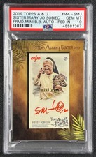 POP1 SISTER MARY JO SOBIECK PSA 10 2019 TOPPS ALLEN GINTER MINI AUTO RED INK /10
