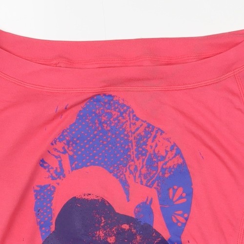 Nike Women's Pink Graphic Yoga T-Shirt Size S - Picture 6 of 12