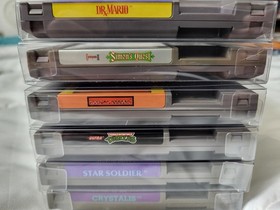 6 Game Nintendo NES Lot + Cases Authentic Tested Mario Turtles Crystalis Simon