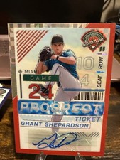 2024 Panini Prospect Edition - Grant Shepardson Checker Prizm Auto RC #/99