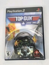 Top Gun Combat Zones PLAYSTATION 2 (PS2) Flight Simulator Game W/Manual 