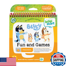 LeapFrog LeapStart Bluey Fun  Games: Interactive Learning System for Kids