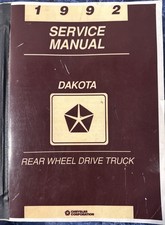 1992 Dodge Dakota Factory Service Repair Book Manual Rear Wheel Drive Truck