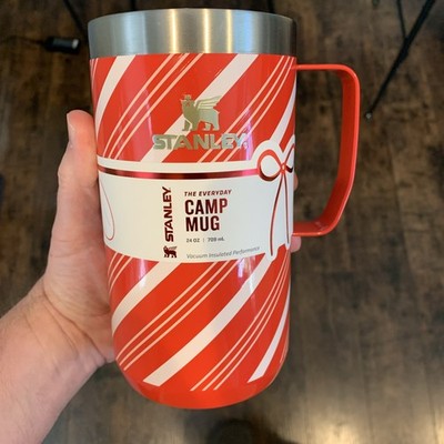 Stanley x Target 24 oz Everyday Camp Mug CANDY CANE TWIST Red Stripe  Christmas | eBay