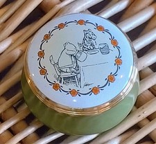 RARE RETIRED CRUMMLES ENAMEL B&W WINNIE THE POOH & TIGGER POT PERFECT !!!