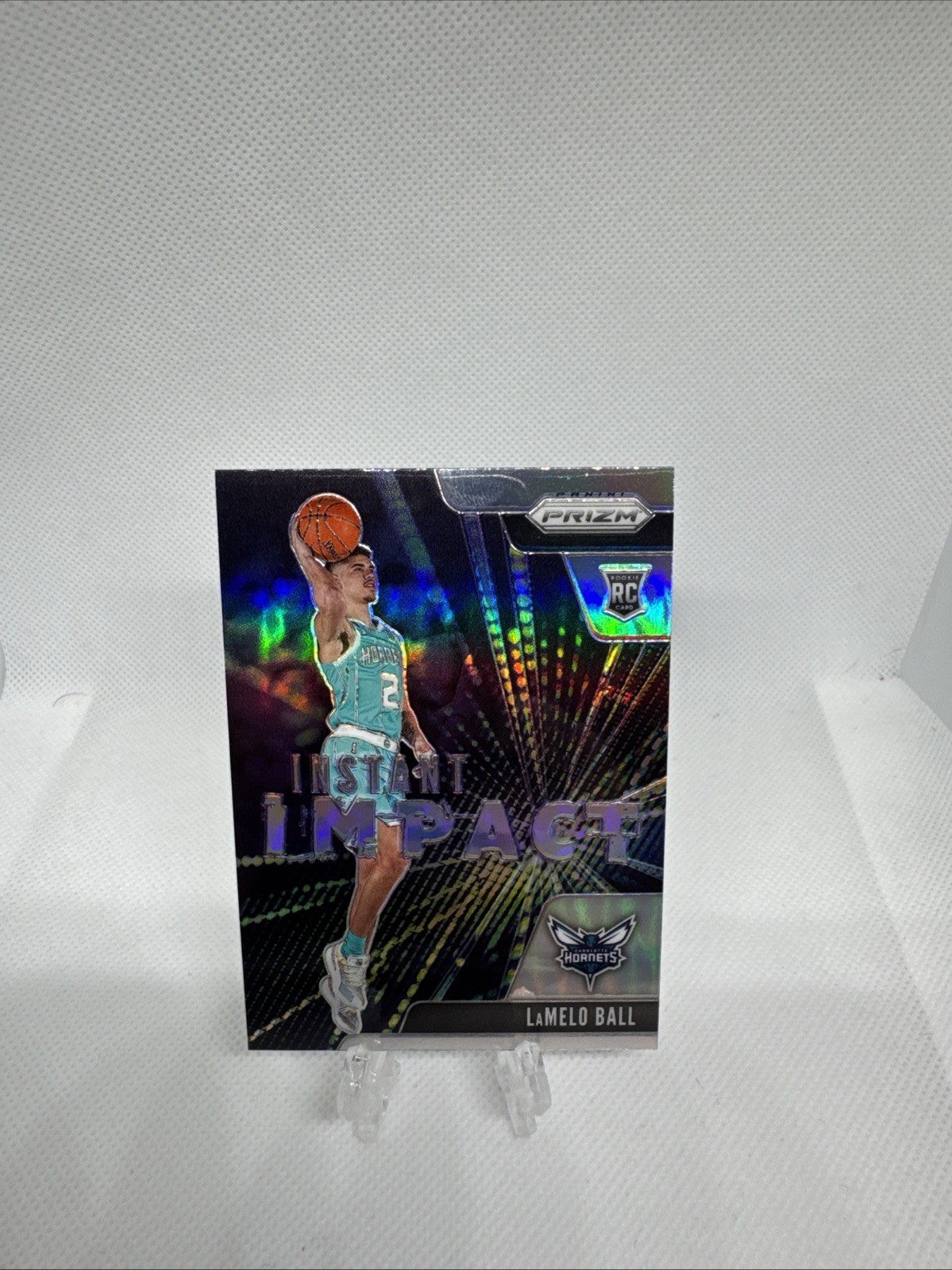 2020-21 Panini Prizm - Instant Impact LaMelo Ball #21 Silver Prizm (RC)